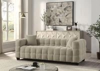 ATLANTIC home collection 3-Sitzer "Stella" inkl. 2 Zierkissen und mit modernem Teddy