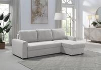 ATLANTIC home collection Ecksofa "Dublin L-Form" Bettfunktion und Bettkasten,