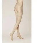 Halterlose Feinstr&uuml;mpfe KUNERT "Halterloser Satin Look 20", Damen, Gr. S, beige