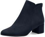 Tamaris Stiefelette Ankleboot, Stiefelette mit dekorativem Knopf, schmale Form