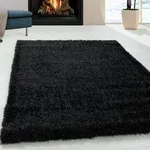 Hochflor-Teppich AYYILDIZ TEPPICHE "BRILLIANT 4200", schwarz, B:240cm H:50mm L:340cm, Hochflor-Teppich AYYILDIZ TEPPICHE "BRILLIANT 4200", schwarz, B:240cm H:50mm L:340cm,