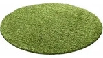 Hochflor-Teppich AYYILDIZ TEPPICHE "Life Shaggy 1500" Gr. 10, gr&uuml;n, H:30mm &Oslash;:200cm,