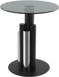 Kayoom Beistelltisch "Ontario 225, Runde Glasplatte aus Sicherheitsglas, 100%