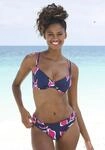 LASCANA B&uuml;gel-Bikini-Top im Bl&auml;tter-Design