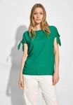 Kurzarmbluse CECIL, Damen, Gr. L (42), gr&uuml;n (malachite gr&uuml;n), Stoff, 100% Viskose,