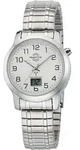 Funkuhr MASTER TIME "Basic", silber (silberfarben, wei&szlig;), Armbanduhren, Damen,
