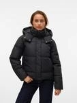 Steppjacke VERO MODA "VMGRETAKYLIE SHORT COATED JACKET NOOS", Damen, Gr. S, schwarz,