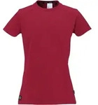 T-Shirt UHLSPORT "T-Shirt ID Women", Herren, Gr. L, rot (bordeaux), Obermaterial: 97%