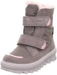 Winterstiefel SUPERFIT "FLAVIA, WMS: mittel", Damen, Gr. 25, hellgrau, Leder,