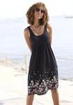 Beachtime Strandkleid "mit Blumenprint am Saum, lockeres H&auml;ngerchenkleid mit