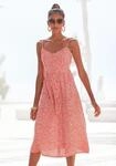 LASCANA Sommerkleid "aus Leinenmix mit Baumwolle und P&uuml;nktchendruck" Ohne Taschen