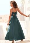 Maxikleid LASCANA "Cut-Out am R&uuml;cken aus leichter Webware", Damen, Gr. 42, N-Gr,