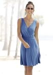 Beachtime by Lascana Jerseykleid "mit tiefem V-Ausschnitt in Wickeloptik,