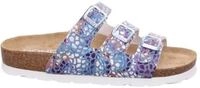 Rohde Pantolette "Alba" Sommerschuh, Schlappen, Hausschuh mit buntem Druck, G-Weite =