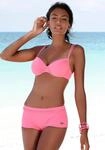 Bikini-Hotpants BUFFALO "Happy", Damen, Gr. 44, N-Gr, rosa, Microfaser,...