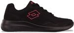 Sneaker LOTTO, Damen, Gr. 36, pink (schwarz, pink), Kunstfaser, Synthetik, unifarben,