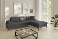 sit&more Ecksofa "Morris Jubi L-Form, B: 247 cm" mit Armteilfunktion & 1 Zierkissen,