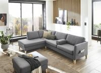 ATLANTIC home collection Ecksofa "Mailo L-Form" mit Seitentaschen und Ottomane, mit