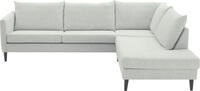 ATLANTIC home collection Ecksofa "Rekvik L-Form" mit Wellenunterfederung, mit