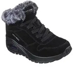 Winterboots SKECHERS "UNO RUGGED-WINTRINESS", Damen, Gr. 35, schwarz, Textil,