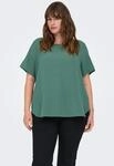 Shirtbluse ONLY CARMAKOMA "CARVICA SS TOP WVN NOOS", Damen, Gr. 46, balsam gr&uuml;n,