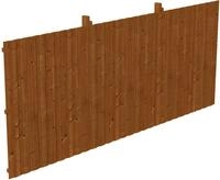Skanholz Carport-R&uuml;ckwand aus Deckeschalung 20x120mm