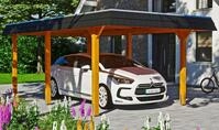 Skanholz Einzelcarport "Wendland" Leimholz 291 cm hellbraun