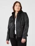 Lederjacke MAZE "42021318", Damen, Gr. 42, schwarz, Obermaterial: 100% Lammleder.