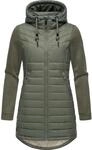 Ragwear Langjacke "Sandrra Long" mit Kapuze Steppjacke aus modernem Materialmix...