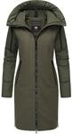 Wintermantel RAGWEAR "Jumana", Damen, Gr. XS (34), gr&uuml;n (olivgr&uuml;n), Obermaterial: