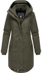 Wintermantel RAGWEAR "Jannisa Coat", Damen, Gr. L (40), gr&uuml;n (olivgr&uuml;n),