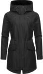 Regenmantel RAGWEAR "Begonia", Damen, Gr. XS (34), schwarz, Obermaterial: 100%