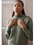 Strickpullover LASCANA, Damen, Gr. 40/42, gr&uuml;n, Strick, Obermaterial: 52%...