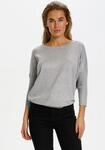 Saint Tropez Rundhalspullover "A2561, MilaSZ R-Neck" Viskosemischung, Casual fit