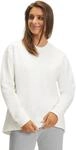 Sweatshirt FALKE "FALKE Sweatshirt", Damen, Gr. L, wei&szlig; (off, wei&szlig; (2040)),