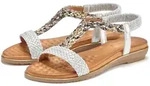 Sandale VIVANCE "Sommerschuh", Damen, Gr. 41, silber (silberfarben), Obermaterial: