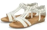 Sandale LASCANA "Sommerschuh, Sandalette, offener Schuh", Damen, Gr. 43, wei&szlig;,