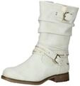 Stiefel MUSTANG SHOES "Mustang Shoes Stiefel Lederimitat", Damen, Gr. 37, grau (ice),