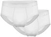 Slip AMMANN "Slip Slips Feinripp 2er Pack", Herren, Gr. M, wei&szlig;, Obermaterial: 100%