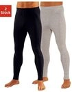 Clipper Lange Unterhose Packung, 2 Stk. aus weichem Single Jersey