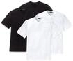 T-Shirt SCHIESSER "T-Shirt American T-Shirt 4er Pack", Herren, Gr. M, schwarz