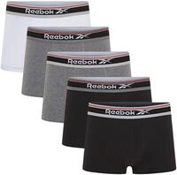 Reebok Boxer "JAY" basic, bequem, weich, mit Logo, breiter Bund, Baumwollmix