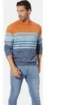 Rundhalspullover BABISTA "Pullover WALNOR", Herren, Gr. M, blau (blau orange