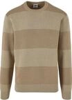 Rundhalspullover URBAN CLASSICS "Urban Classics Herren Heavy Oversized Striped