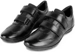 Klettschuh GEOX "UOMO SYMBOL", Herren, Gr. 39, schwarz, Leder, Textil, Schuhe