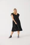 ONLY CARMAKOMA Jerseykleid "CARMAY LIFE CAP SL FRILL DRESS JRS NOOS" Sommerkleid