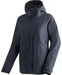 Regenjacke MAIER SPORTS "Metor 3in1 W", Damen, Gr. 50, blau (dunkelblau), 100%
