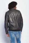 Lederjacke MAZE "71Jack", Herren, Gr. M, grau, Obermaterial: 100% Lammleder....