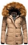 Navahoo Winterjacke "Zoja" mit Kapuze stylische Steppjacke mit Kunstpelz Kapuze