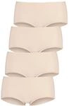 LASCANA Hipster 4er-Pack, aus elastischer Baumwolle